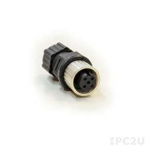 M12A-F5 M12 A-code Female (5-Pin) connector, IP67 (for Alarm)