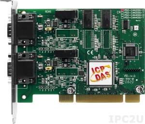 PISO-CAN200U-D Dual-Port Isolated Universal CAN Interface Card as PCI Card