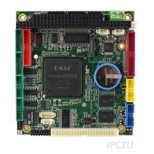 VDX3-6754-2C-1G-T PC/104 Dual Core Vortex86DX3 1GHz CPU Module with 1GB DDR3 RAM, VGA, LVDS, LAN, 4xCOM, 2xUSB, Audio, GPIO, Touch Function, operating temp -20..70 C