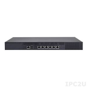 FW-7571A Rackmount Network Security Appliance, Intel Atom Dual Core C2358 1.7GHz with 6x Gbit LAN Ports / 2 pairs Bypass, up to 8GB DDR3 RAM, 2xUSB 2.0, RJ45 Console, 2.5&quot; HDD Bay,1x CF socket, 100 W ATX Power Supply