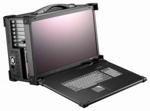ARP690-P21B Aluminum case for a workstation with display 21.5 &quot;FHD 1920x1080 TFT LCD / display interface VGA / 7 expansion slots / compartments 6x5.25&quot; / 1xSlim DVD / 2xSpeakers 3 W / 104 keys keyboard / touchpad / PS/2 600 W Power / support ATX