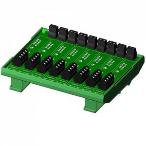 SCMPB07-3 8 Channel Backpanel for SCM5B Modules, DIN-rail Mounting, Compact Design