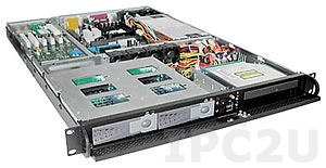 GHI-181-SATA 19&quot; Rackmount 1U Chassis, EATX, 1x5.25&quot;/2x3.5&quot; Hot Swap SATA HDD Drive Bays, 1xPCI, without P/S