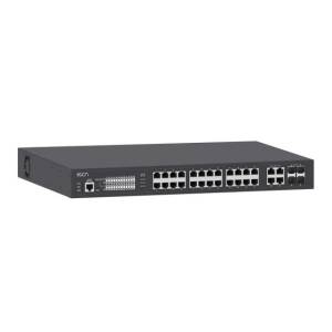 CS-RG528P-4C-24-A Commercial 28-port Rackmount Layer 2 Managed Ethernet Switch with 24x 1000 FX SFP Slot, 4x Combo 1000TX/FX ports, 100-240VAC Input Power,Single AC, 480Watt Power Budget, 0..50C Operating Temperature