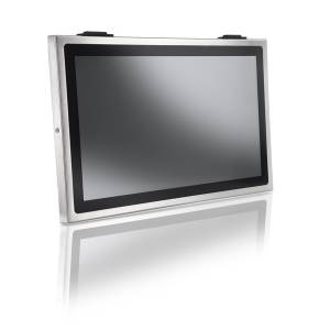 WTP-9H66-24 23.8&quot; TFT LCD Full IP66/69K Fanless Panel PC, Stainless Steel, 1920x1080, 250cd/m2, PCAP Touch Screen, Intel Core i5-1245UE 3.3-4.4GHz, 8GB DDR4 RAM, 256GB SSD, M12(1xGbit LAN, 4xUSB, 2xCOM, DC-In), cables M12, power adapter