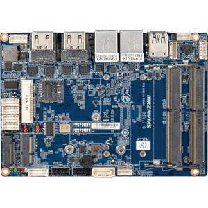 QBiP-1605A 3.5 SubCompact Embedded Motherboard with AMD Ryzen V1605B, 2xSoDIMM, 2xGge LAN, M.2 SATA, HDMI, LVDS, D-SUB, TPM Header, 4 x COM, 1 x SATA 6Gb/s, 6 x USB, 1x4Pins 9/36Volts