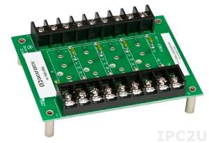 SCMD-PB4D 4 Channel Backpanel for SCMD Modules, DIN-Rail Mounting