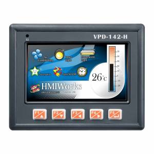 VPD-142-H 4.3&quot; Touch HMI device with RS-232/RS-485, USB, RTC, Rubber Keypad, support XV-board (RoHS)