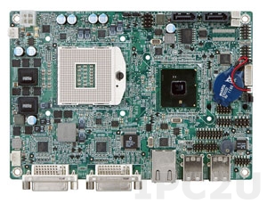 NANO-QM57A-R10 EPIC Embedded Socket G Intel Core i7/i5/i3 CPU Board with Intel QM57, DDR3, Dual DVI, Gb LAN, SATA II, 8xUSB 2.0, Audio, PCIe Mini card