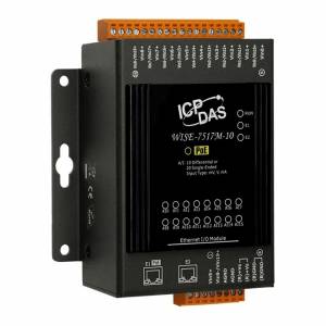 WISE-7517M-10 WISE I/O Module with 10/20-channel Analog Input and 2-port Ethernet Switch, PoE