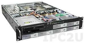 GHI-281-SATA 19&quot; Rackmount 2U Chassis for EATX Motherboard, 1x5.25&quot;/1x3.5&quot; Slim/6x3.5&quot; Hot Swap SATA HDD Drive Bays, 3 Horizontal Slots, without P/S