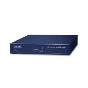 VC-234 4-Port Ethernet over VDSL2 Bridge (Profile 30a) with 1x10/100Base-TX Ports, 5V DC-In, Operation Temperature 0..50C