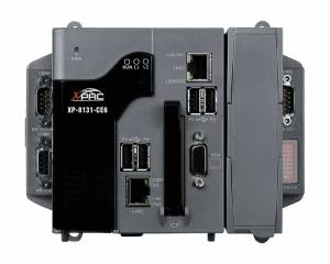 XP-8131-CE6 PC-compatible Industrial Controller, x86 1GHz CPU, 2GB DDR3, 32GB Flash, 2xRS-232, 1xRS-485, 1xRS-232/485, VGA, 2xEthernet, Windows CE6, with 1 Expansion Slot