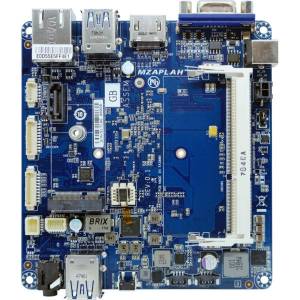 QBi-4200A Embedded Compact Board, Intel Pentium N4200 1.1 GHz CPU, 1x DDR3L SO-DIMM, 1 x eMMC 32GB, 1xHDMI, 1xD-sub, 1xGbit LAN, 4xUSB 3.0, 2xSATA, M.2 E-Key, Audio, 12..24V DC-In