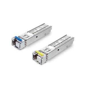 MGB-2GLA20 Industrial SFP 2.5G Transceiver with Single mode WDM, TX:1310nm RX:1550nm, DDM, 20km, 0..+70C Operation Temperature