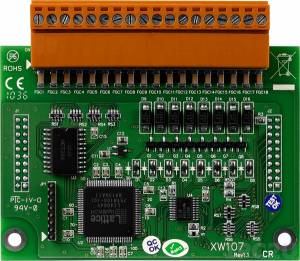 XW107 8-channel Non-Isolation Digital Input and 8-channel Non-Isolation Digital Output Module, RoHS