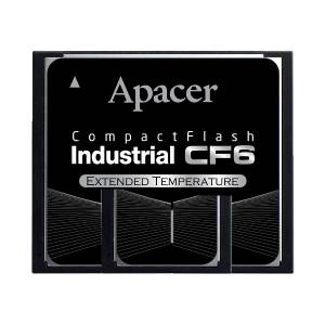 AP-CF512MRBNS-ETNRG 512MB Industrial CompactFlash, Apacer Industrial CF6A, SLC, R/W 32/20 MB/s, Wide Temperature -40...+85 C