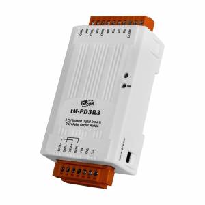 tM-PD3R3 3-channel Isolated Digital Input (Dry Contact) Module, 3xRelay Output