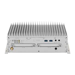MVS-5603-7C6SMK Embedded server IP65 with Intel Core i7-6600U, 2.6GHz, 2xDDR3L (2GB install), 6xM12 PoE IEEE 802.3af/at, 2xGbE, VGA/HDMI, 2x RS232, 1x RS-232/422/485, 4xUSB3.0, 1xCAN, 2x2.5 SATA, U-blox NEO-M8N, 4xmini-PCIe,1xM.2, 8xDIO, Audio, 9-36V DC