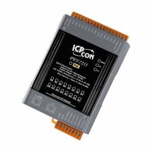 PET-7255 Ethernet I/O Module with 2-port Ethernet Switch, with 8-ch DI, 8-ch DO, PoE (RoHS)