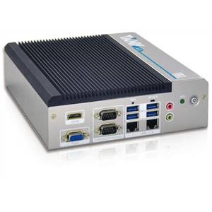 TANK-610-BW-N3/2G Fanless wide temperature embedded system with Intel Celeron N3160 1.6GHz,(up to 2.24 GHz,quad-core,TDP 6W),2GB DDR3L pre-installed memory,9 V~36 V DC,with RS-232/422/485,USB 3.0,VGA/HDMI,dual IntelR PCIe GbE,RoHS