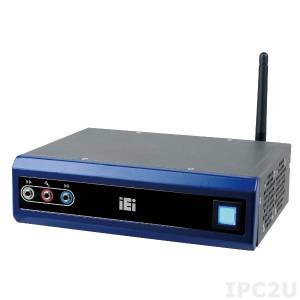 ECN-581AW-R10/QM57-I5/2GB Fanless Embedded System with NANO-QM57A, Intel Core i5-520M 3M Cache 2.40 GHz, Dual DVI, 802.11b/g, 2GB DDR3, 12VDC in, 60W power adapter with ERP and PSE certificates