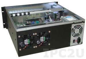 GHI-4F1ATXR 19&quot; Rackmount 4U Chassis for EATX, 1x3.5&quot; Open FDD, 1x5.25&quot; Slim CD-ROM, 2x3.5&quot; HDD Drive Bays, without P/S, black