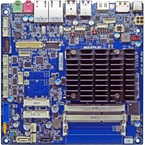 iTXL-3350A Thin Mini-ITX motherboard with Intel Celeron N3350 1.1 GHz, up to 8GB DDR3L RAM, HDMi, DP, LVDS, 2xGbit LAN, 6xCOM, 7xUSB, 2xSATA, 1xMini-PCIe(hals size), 1xiMini-PCIe(full size), Audio, 12V DC-In