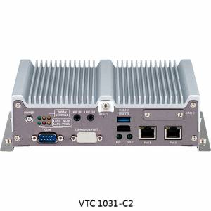 VTC-1031-C2 Mobile Embedded PC, Intel Atom x6413E 1.5GHz CPU, 4GB DDR4 RAM, 1xVGA, 1xHDMI, 1x2.5GbE LAN, 1xGbE LAN, 2xPoE LAN, 1xCOM, 1xMultiport (CAN/DIO/COM), 4xUSB, 1x2.5&quot; Drive Bay, 1xMini-PCIe, 3xM.2, Audio, 9..36VDC-in Terminal Block, -40..70C Wide temp.