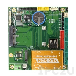 VEX-6254-S Vortex86EX 400MHz ISA CPU Card with 128MB DDR3 RAM, LAN, 4xCOM, 2xUSB, GPIO, Audio, CAN Bus, SD Slot, Operating Temp -20..70 C