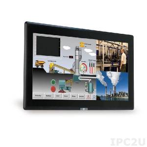 DM-F22A/PC-R11 Industrial 21.5&quot; LCD Monitor, Aluminium Front Panel, IP65 Front Protection, 1920x1080 Full HD, Brightness 250cd/m2, Projected capacitive Multi-Touch Screen, 1xVGA, 1xDP, 1xHDMI, 1xUSB 2.0, 1xRS-232, 9-36V DC-In