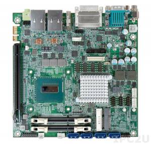 WADE-8022-4112E Mini-ITX CPU Card, Intel Core i3-4112E 1.8GHz, Intel QM87 Chipset, up to 16GB DDR3 RAM, DVI-I/ DP / HDMI/ LVDS (24bits), 2xGb LAN, 6xUSB2.0, 4xUSB3.0, 6xCOM, 4xSATA3, Audio, 1xMini-PCIe, 1xPCI Express x16 Slot, iATM 9.0