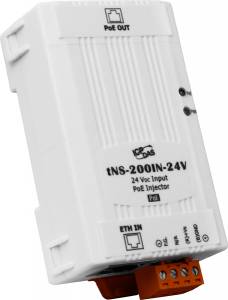 tNS-200IN-24V PoE Injector for 1 PoE port (uses unused pairs), 24 V input (RoHS)