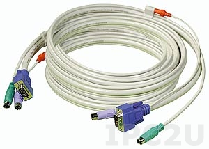 LKM-CB50A-RS 5m Cable Set VGA, Keyboard, Mouse, Audio for LKM Series, RoHS