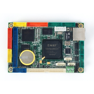VDX-6318RD-512-X Vortex86DX 800MHz CPU Module with 512MB/4S/4USB/VGA/LCD/AUDIO/LAN/2GPIO/PWMx24, operation temp -40..85