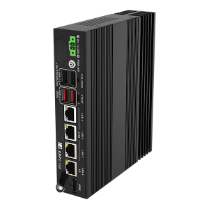 DRPC-124-EHL-JC Embedded DIN-Rail System, Intel Celeron J6412 2.0GHz CPU, 8GB LPDDR4x RAM, HDMI, 3x2.5GbE LAN, 1xGbE LAN, 2xUSB 3.2, 2xUSB 2.0, 2xM.2 2242 B-Key, 1xM.2 2280 M-Key, TPM 2.0, 12-28VDC-In with Terminal Block, -10..50C