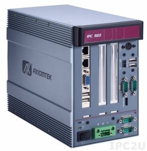IPC922-215-FL-HAB103-DC 2-slot Fanless System with Intel Celeron J1900 2.42GHz, DDR3, VGA, 2xGB LAN, 4xCOM, 4xUSB 2.0, 1x PCIe x4, 1x PCI, DC-in ATX 120W P/S, 10...30VDC