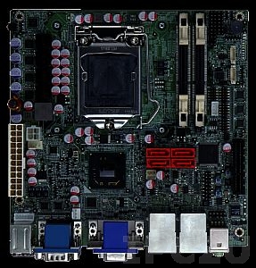KINO-AH612 Mini-ITX SBC supports LGA1155 Intel Core i7 /i5/ i3 CPU,DDR3,VGA,6COM,Dual PCIe GbE,SATA 3Gb/s,HD Audio