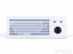 TKF-085b-TB38-MODUL-USB Embedded Industrial Keyboard IP65, 85 Keys, TrackBall 38mm, USB Interface