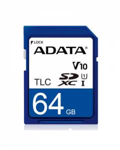 ISDD33K-064GP 64GB ADATA Industrial SD Card ISDD33K, 3D TLC BiCS3, R/W 97/71MB/s, 3K P/E cycles, Wide Temperature -40...+85C