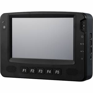 VMC-110-1U 7-inch All in One Vehicle Mount Computer with resistive touch screen and ARM Cortex A9 1GHz processor, 2GB DDR3L, 1x Micro SDHC, 8GB EMMC, 1xSIM, 3xUSB 2.0, 1xRJ-45, 3x Antenna, 2xMini-PCIe, GPS, CAN2 2.0B, power supply 9-36V, OS Linux