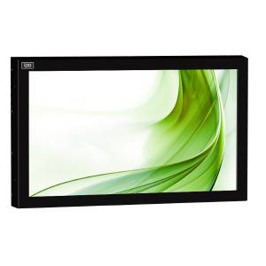 ELIOS-32SFCT Industrial Fanless Monitor, IP65, 32&quot; TFT LCD, PCAP Touchscreen,Full HD, DVI-D, VGA, 6.7mm laminated glazing front glass, 115-230VAC