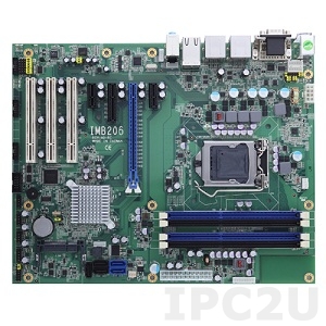 IMB206DGGA LGA1155 Socket Intel Core i7/i5/i3 ATX, Intel Q67 PCH, 4x 240-pin DIMM DDR3-1066/1333, 1x DVI-I, 2x Display Port, 3x SATA-300, 2x SATA-600, 4x PCIe, 3x PCI, 12x USB 2.0, 2xGbit LAN, Audio