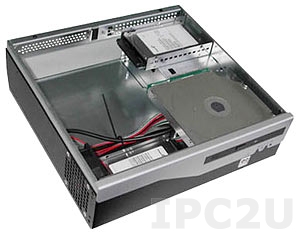 GHB-B05-A Compact Chassis for Mini-ITX CPU Board, 1x5.25&quot; Slim/1x3.5&quot;/2x2.5&quot; Drive Bays, without Power Supply
