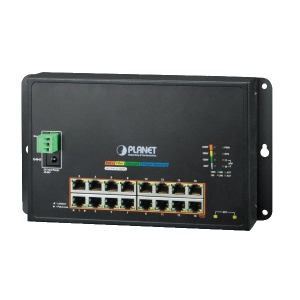 WGS-4215-16P2S Industrial IP40 Managed L2/L4 Power-over-Ethernet Switch with 16x1000 802.3af/at, 2x1000X SFP, 6kV protection, 48-54VDC, -10..60C Operating Temperature