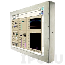 R10L100-67T2 Industrial Stainless 10.4&quot; LCD Display, Full IP67, 1024x768, front panel stainless steel, VGA, external power adapter 12V DC 100-240V AC, power supply 12V DC (M12)