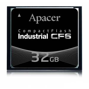 AP-CF128GLAFS-ETNR APACER Industrial CF6 CompactFlash 128GB, MLC, operating temperature -40..85 C