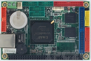 VDX-6315RD Vortex86DX Tiny CPU Module 256MB/4S/2USB/LAN/2GPIO/PWMx24, operation temp -20..70 C