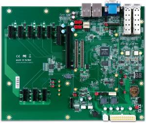 PCOM-C700 ATX Form Factor Evaluation Carrier Board for COM Express rev 3.0 Type 7 Module with VGA over BNC, 4x 10 GbE via SFP+ 1x GbE, 1x PCIe x4, 6x PCIe x1, 4x USB 3.0, 4x USB 2.0, GPIO