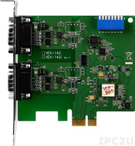 VEX-142 2xRS-422/485 115.2Kbps PCI Express Board